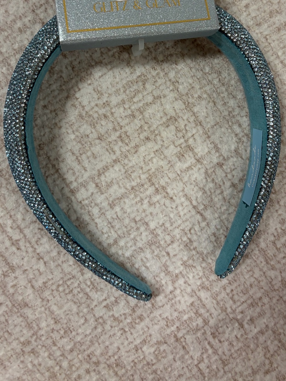 NWT ⚜️🩵⚜️ Glitz & Glam Blue Rhinestone Headband